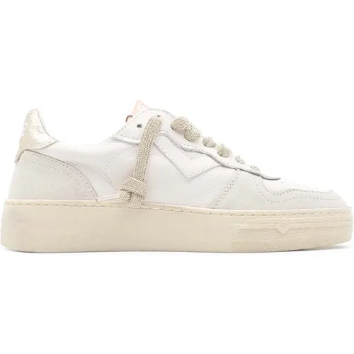 Weiße Sneakers , Damen, Größe: 38 EU - 4B12 - Modalova