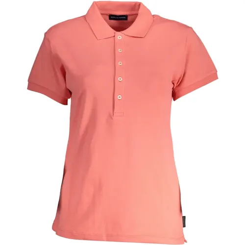 Rosa Polo-Shirt Kurzarm , Herren, Größe: XL - North Sails - Modalova