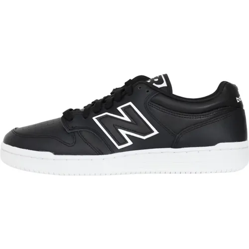 Schwarze und Graue Ledersneaker , Herren, Größe: 42 1/2 EU - New Balance - Modalova