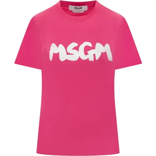 T-Shirt , female, Sizes: S, M - Msgm - Modalova
