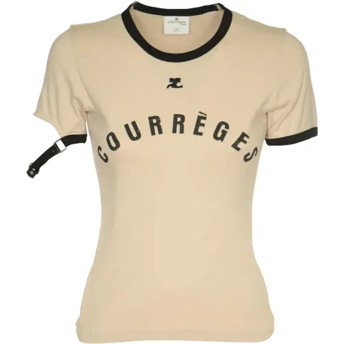 Courreges T-shirts and Polos , female, Sizes: L, S - Courrèges - Modalova