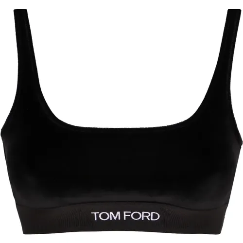 Logoed Crop-top Elastic Strap , female, Sizes: XS, S, M - Tom Ford - Modalova
