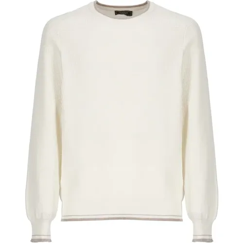 Sweaters Ivory , male, Sizes: M - PESERICO - Modalova