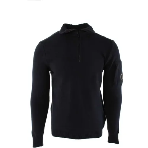 Marineblauer Herrenpullover , Herren, Größe: 3XL - C.P. Company - Modalova