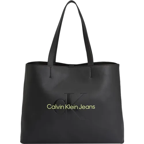 Multicolor Shopper Tasche , Damen, Größe: ONE Size - Calvin Klein - Modalova