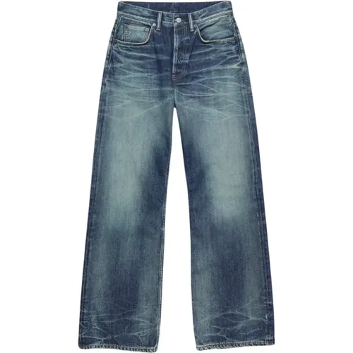 Navy Straight Leg Jeans , male, Sizes: W32, W30 - Acne Studios - Modalova