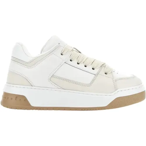 Leather Sneakers with Memory Foam , female, Sizes: 3 UK, 5 UK, 4 1/2 UK, 2 UK, 4 UK, 3 1/2 UK - Hogan - Modalova