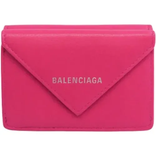 Pre-owned Leather wallets , female, Sizes: ONE SIZE - Balenciaga Vintage - Modalova