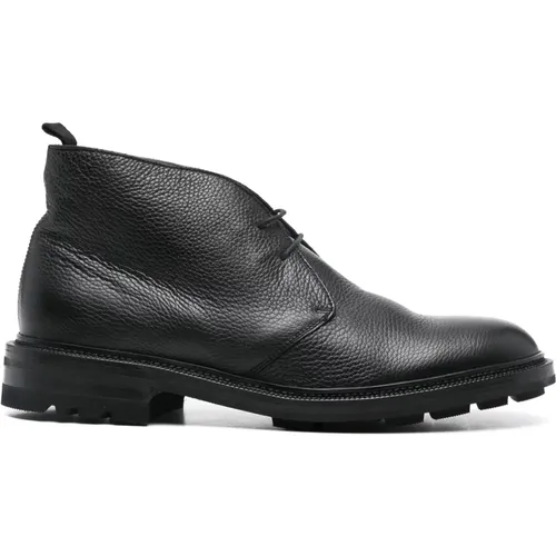 Italian Leather Boots, Rubber Sole , male, Sizes: 8 1/2 UK, 9 UK, 10 UK - Fratelli Rossetti - Modalova