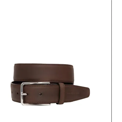 Elegant Leather Belt for Men , male, Sizes: 105 CM, 110 CM, 100 CM - Nerogiardini - Modalova