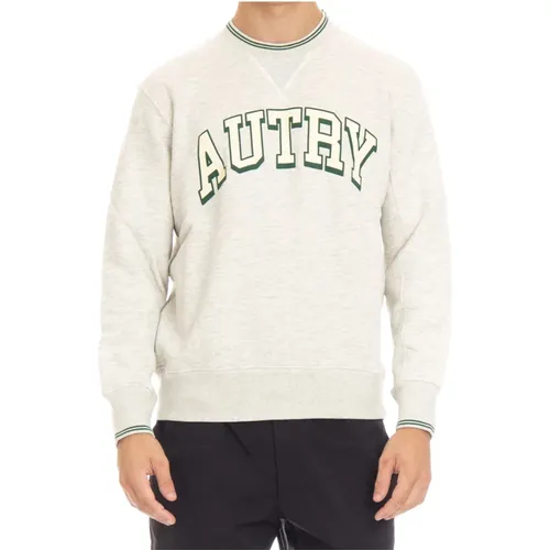 Grey Sweater with Contrast Trims , male, Sizes: L, S, XL, M - Autry - Modalova