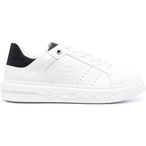 Leather Casual Low Top Sneakers , male, Sizes: 11 UK, 9 UK, 7 UK, 8 UK, 8 1/2 UK - Baldinini - Modalova