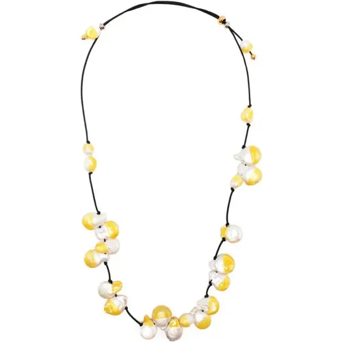 Pearl Necklace , female, Sizes: ONE SIZE - Panconesi - Modalova