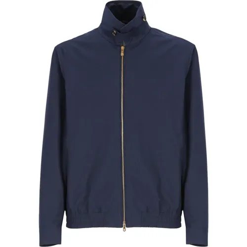 Cotton Blend Jacket with Collar , male, Sizes: L - BRUNELLO CUCINELLI - Modalova