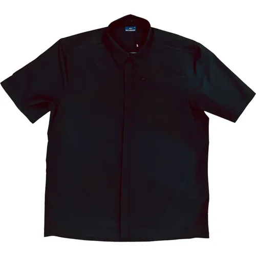 Schwarzes Polyester Regular Fit Hemd , Herren, Größe: M - PAUL & SHARK - Modalova