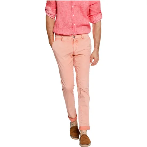 Slim-Fit Chinos with Iconic Washing Treatment , male, Sizes: M, XL, 2XL - Mason's - Modalova