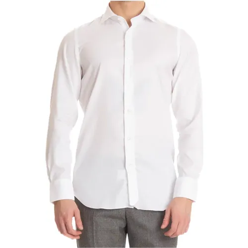 Milano Slim Fit Shirt , male, Sizes: M, 4XL - Finamore - Modalova