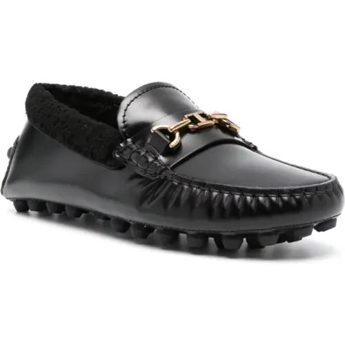 Flat Shoes with Horsebit Detail , female, Sizes: 5 1/2 UK, 4 1/2 UK - TOD'S - Modalova