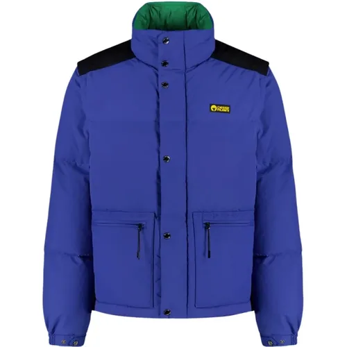 Dakota - Unisex Blaue Kobaltdaunenjacke MIT Abnehmbaren Ärmeln 100% , Herren, Größe: XL - Ciesse Piumini - Modalova