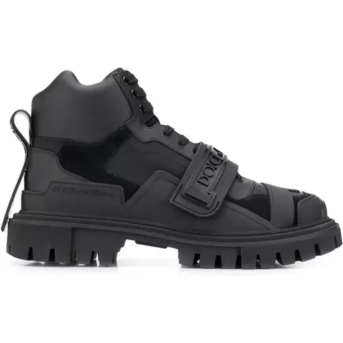 Leather Sneakers , male, Sizes: 5 UK, 7 UK - Dolce & Gabbana - Modalova