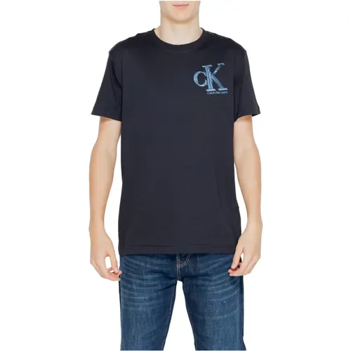 Monogram T-Shirt Spring/Summer Collection , male, Sizes: L, M, XL, 2XL, S - Calvin Klein Jeans - Modalova