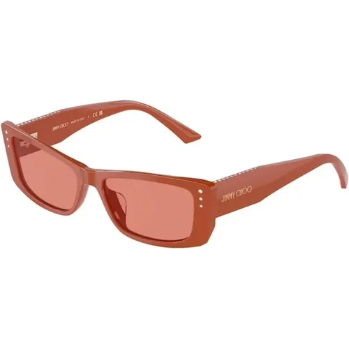 Frame Pink Lens Sunglasses , unisex, Sizes: 55 MM - Jimmy Choo - Modalova