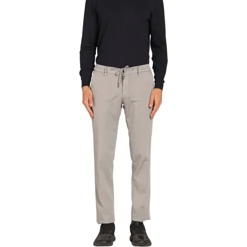 Slim Fit Jersey Chino Hose , Herren, Größe: S - Mason's - Modalova