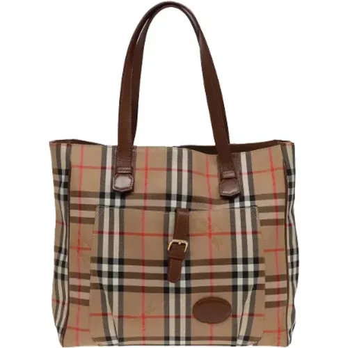 Pre-owned Canvas totes , female, Sizes: ONE SIZE - Burberry Vintage - Modalova