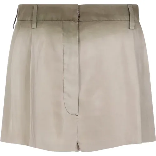 Silk Gradient Effect Shorts , female, Sizes: XS - Prada - Modalova