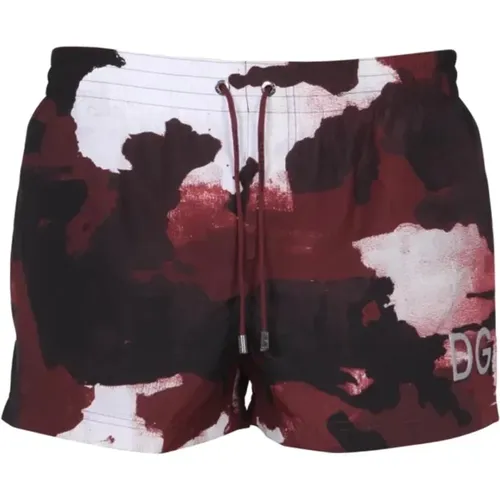 Logo Swim Shorts , male, Sizes: L - Dolce & Gabbana - Modalova