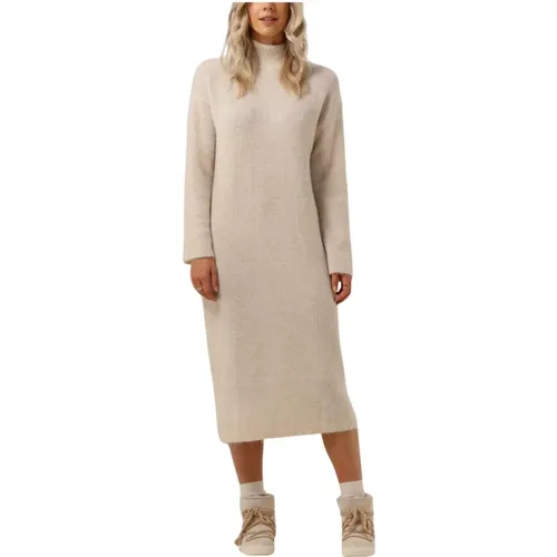 Strickkleid Hoher Kragen , Damen, Größe: XL - Selected Femme - Modalova