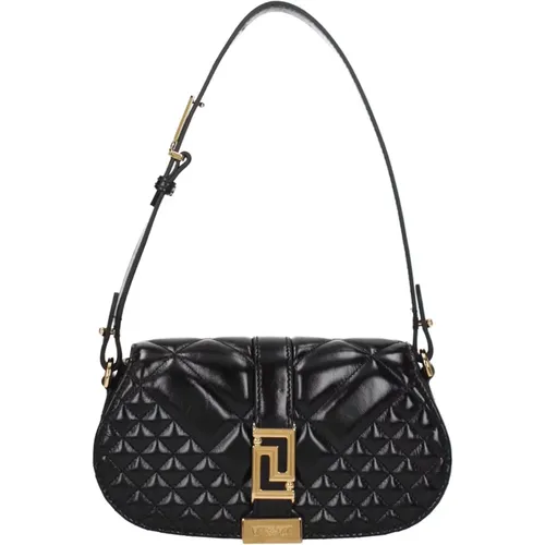 Mini Leather Handbags Made in Italy , female, Sizes: ONE SIZE - Versace - Modalova