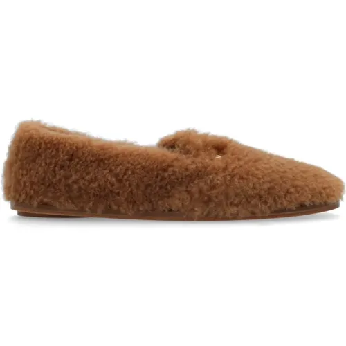 Loafer mit Logo , Damen, Größe: 36 EU - Max Mara - Modalova