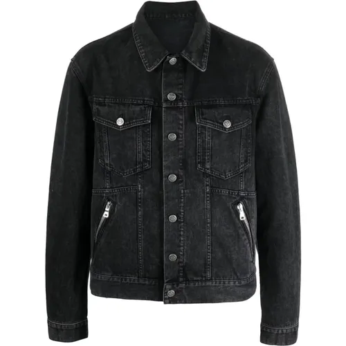 Buttoned denim jacket , male, Sizes: M, XL, L - Balmain - Modalova