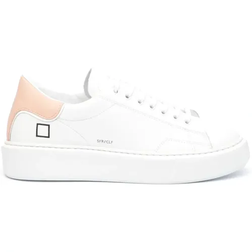 Pink Leather Sneakers , female, Sizes: 3 UK - D.a.t.e. - Modalova