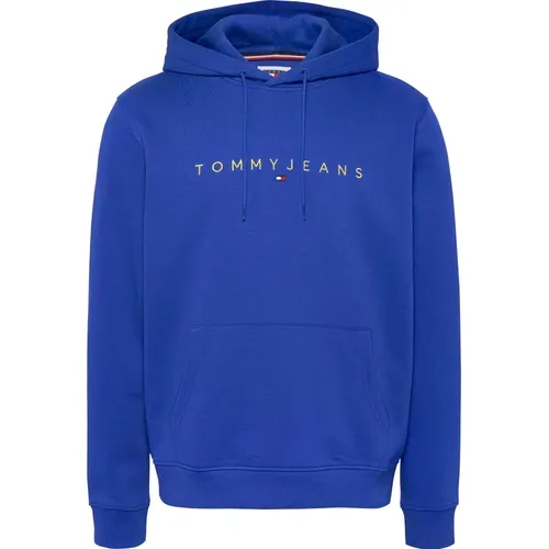 Sweatshirt with Sliding Closure , male, Sizes: XL, S, M, XS, L, 2XL - Tommy Jeans - Modalova