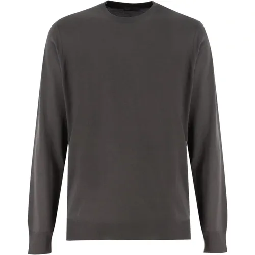 Superfine Merino Wool Crew Neck Sweater , male, Sizes: 3XL, 2XL, XL, 5XL, L, 4XL - Drumohr - Modalova