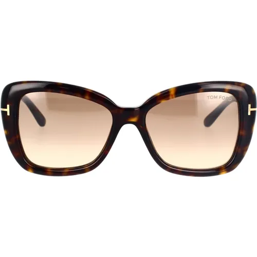Butterfly Sunglasses with Gradient Lenses , unisex, Sizes: 55 MM - Tom Ford - Modalova