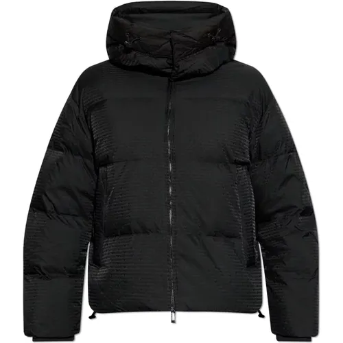 Daunenjacke mit Monogramm , Herren, Größe: L - Emporio Armani - Modalova