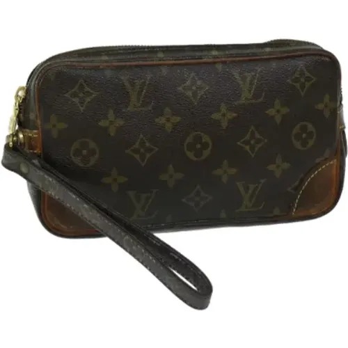 Pre-owned Canvas clutches , female, Sizes: ONE SIZE - Louis Vuitton Vintage - Modalova