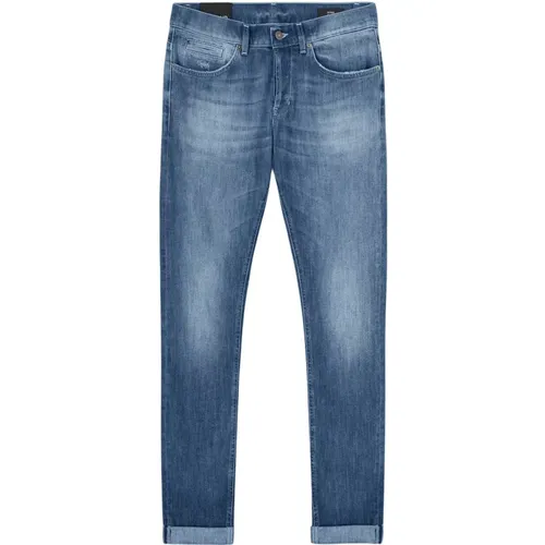 George Skinny Fit Jeans mit Niedriger Taille , Herren, Größe: W35 - Dondup - Modalova