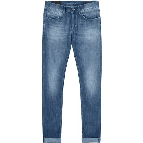 George Skinny Fit Jeans mit Niedriger Taille , Herren, Größe: W36 - Dondup - Modalova