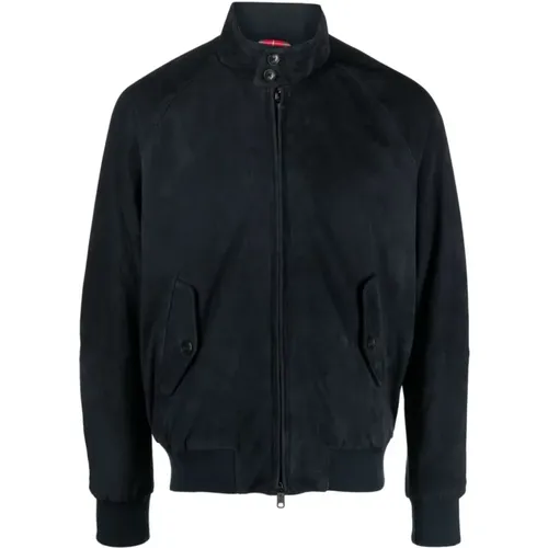 Suede G9 Harrington Jacket , male, Sizes: 2XS, 2XL - Baracuta - Modalova