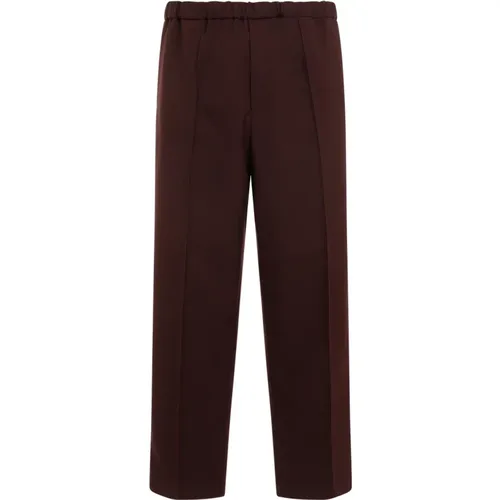 Chocolate Plum Trouser , male, Sizes: L, M, S - Jil Sander - Modalova