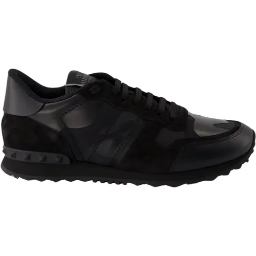 Rockrunner Baskets Leather Sneakers , male, Sizes: 9 UK, 7 UK - Valentino Garavani - Modalova