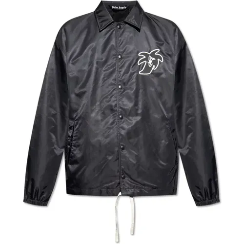 Jacket with logo , male, Sizes: L, M - Palm Angels - Modalova