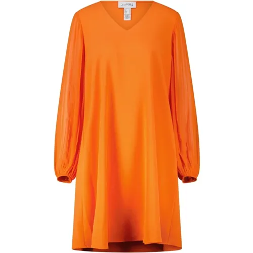 Midi-Kleid mit Plissee-Ärmeln , Damen, Größe: XL - Joseph Ribkoff - Modalova