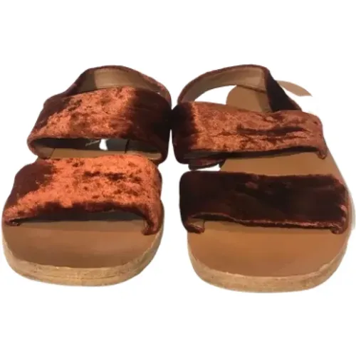 Pre-owned Velvet sandals , female, Sizes: 3 UK - Prada Vintage - Modalova