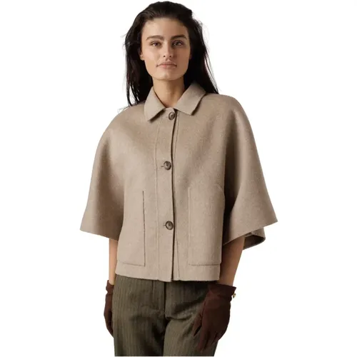 Beige Melange Cape Style Jacke - Alter Ego - Modalova