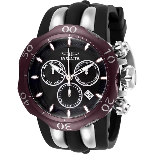 Venom 26662 Men's Quartz Watch - 54mm , male, Sizes: ONE SIZE - Invicta Watches - Modalova